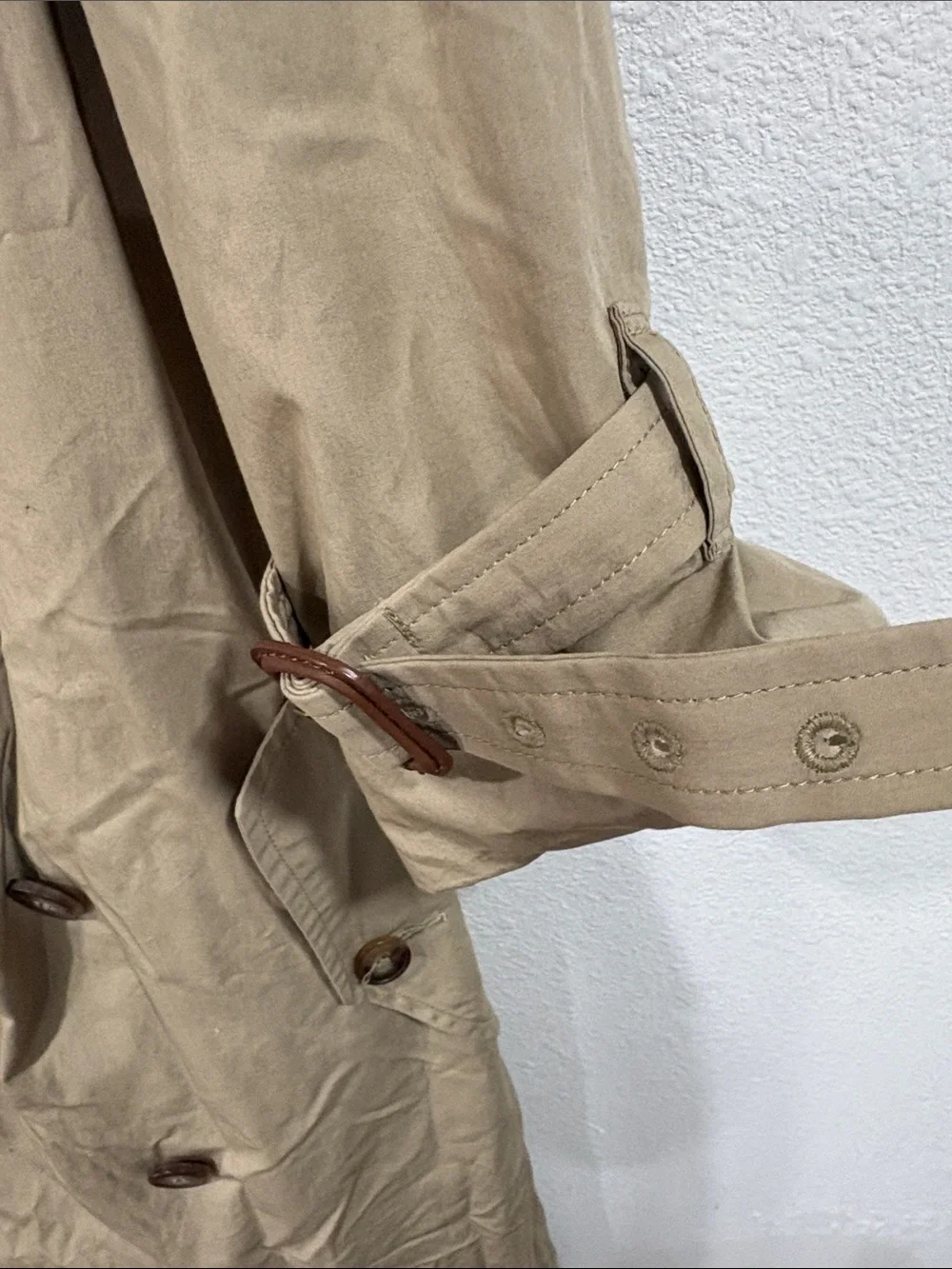 NWT Buck Mason Women’s Rockaway Khaki Parachute Poplin Trench Coat Medium $498